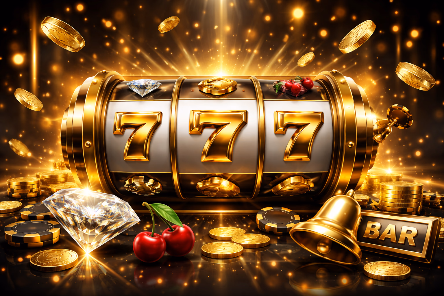 Luxury JEETBO7 slot concept with elegant reel symbols, golden lighting, and premium digital casino mood
